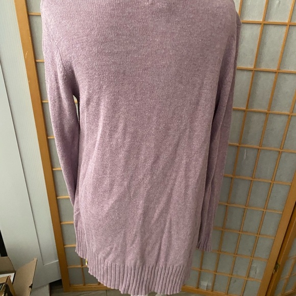 Old Navy Pink - Purple Open-Front Long-Line Sweater Cardigan Women Small Pocket - Picture 3 of 4